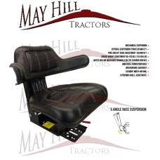 Tractor Seat Assembly - Mechanical 5 Position Angle Adjustable Suspension Seat