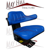 Tractor Universal Blue Wraparound Suspension Seat 5 Angle Adjustment Tractor Universal Blue Wraparound Suspension Seat 5 Angle Adjustment