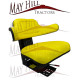 Tractor Universal Yellow Wraparound Suspension Seat 5 Angle Adjustment