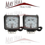 Pair of Square LED Work Light 12V/24v 