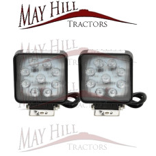 Pair of Square LED Work Light 12V/24v 