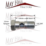 3/8" x 48mm BSP Banjo Bolt for Massey Ferguson Hydraulic Tipping Pipe