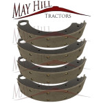 Riveted Brake Shoe Set for Massey Ferguson 35 35x 65 135 148 165 178 550 Tractor