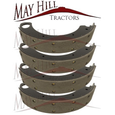 Riveted Brake Shoe Set for Massey Ferguson 35 35x 65 135 148 165 178 550 Tractor