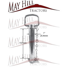 Towing Drawbar Hitch Pin 25 x 157mm