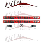 Bonnet Decal Sticker Set for Massey Ferguson 65 Tractor