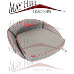 Ferguson Tractor Seat Cushion Grey with Red piping, embroided Ferguson