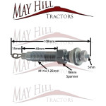 Heater Glow Plug for Massey Ferguson 35 4 cyl Tractor (Cylinder Head Fitting)