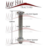 Ford Massey Ferguson Wheel Rim Bolt M16 x 121mm Ford Massey Ferguson Wheel Rim Bolt M16 x 121mm