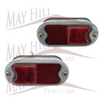 Fordson Major Tractor Rear Tail Light, Lamps - Pair
