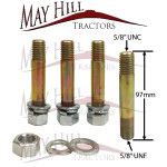 Drawbar Bracket Stud Set 5/8" x 97mm Long for Massey Ferguson 35, 35x