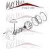 Rear Axle Outer Halfshaft Seal for Massey Ferguson 155 158 165 168 175 178 178 180 185 188 253 255 265 270 275 282 283 565 575 590 595 675 690 698 698T 699 1080 1085 1200 1250