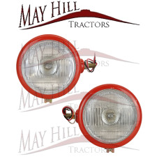 Tractor Pair of Headlight, Headlamp David Brown, Massey Ferguson (Outside Grill)