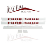 Ford 5000 Tractor Decal Set, Emblem, Transfers