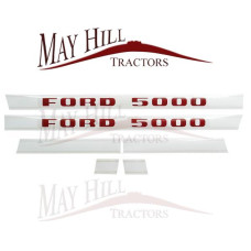 Ford 5000 Tractor Decal Set, Emblem, Transfers