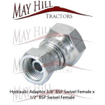 Hydraulic Adaptor 3/8'' BSP Swivel Female x 1/2'' BSP Swivel Female Hydraulic Adaptor 3/8'' BSP Swivel Female x 1/2'' BSP Swivel Female