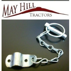 Massey Ferguson TE20,35,135,175,178 Tractor Lynch pin Chain + Bracket assembly