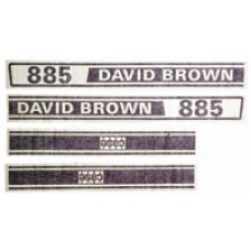 David Brown 885 Tractor Decal Set, Emblem, Transfers