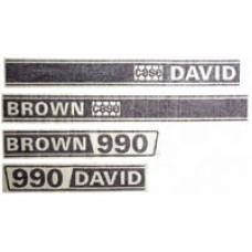 David Brown 990 Tractor Decal Set, Stickers