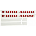 Ford 4000 Tractor Decal Set, Emblem, Transfers
