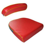 Seat Cushion Set Red with Yellow Piping for David Brown Tractors