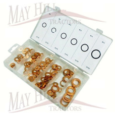 Metric Copper Washer Kit various 110 pcs