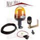 12V Tractor Rotary Beacon Kit includes Bracket Switch Fuse Holder & Cable